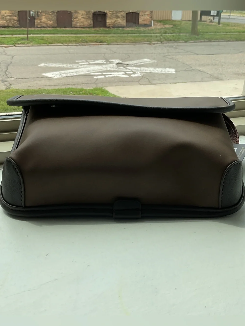 Brown Crossbody Bag with Adjustable Strap